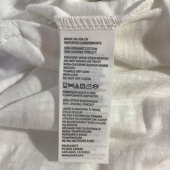 New Prana Glenna Tank Sleeveless Open Back Organic - Picture 5 of 7